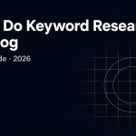 how to do keyword research for a blog