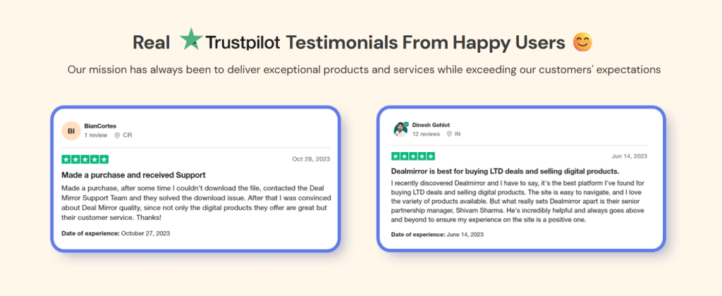 DealMirror Review